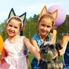 1/2 Pcs/Set Dog Costume Props Animal Ears Decor Hair Hoop Tail Set Birthday Party Cosplay Dress Up Accessories