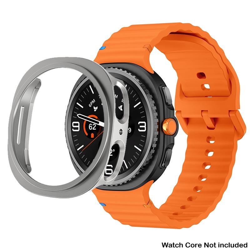 Silikonový řemínek pro Samsung Galaxy Watch 8 40 44mm Pásek s pouzdrem Chránič obrazovky Kryt nárazníku pro chytrý řemínek Náramkové doplňky