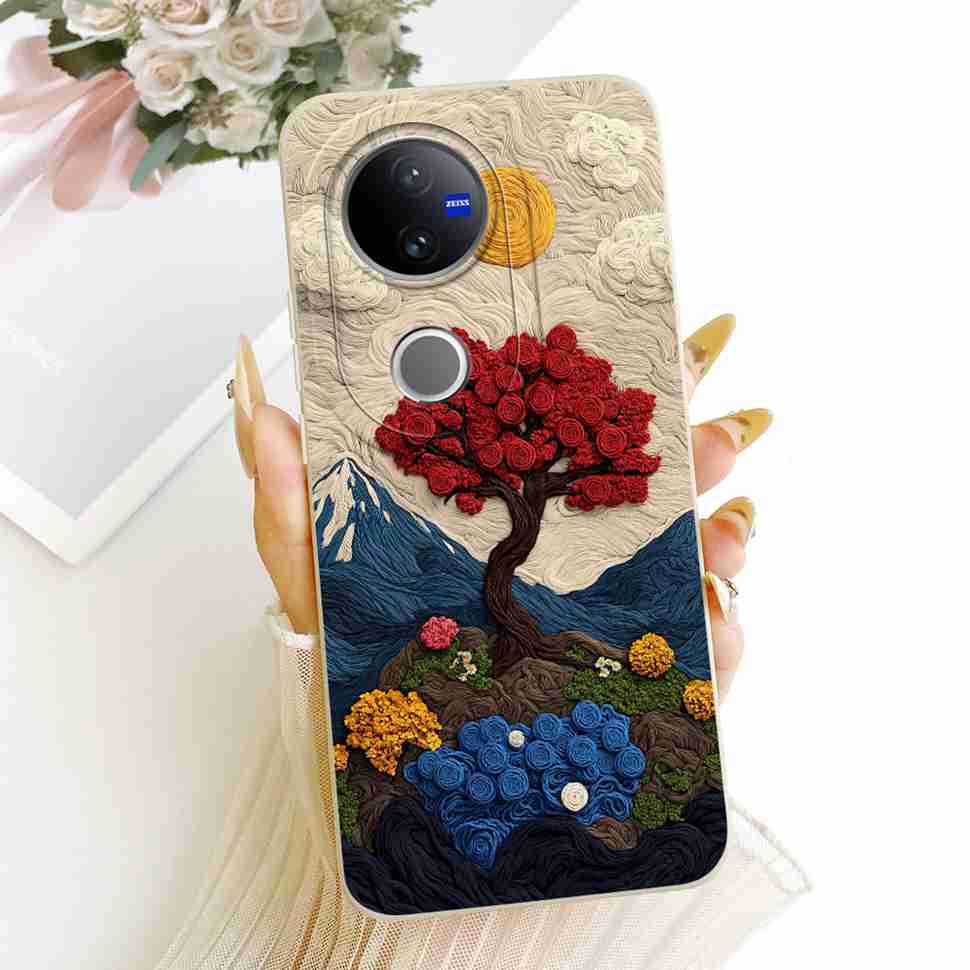 For VIVO V50 5G Case Luxury Silicone Shockproof VIVOV50 5G V2427 Casing Colorful Cartoon Soft Protective Shell Cell Phone Case