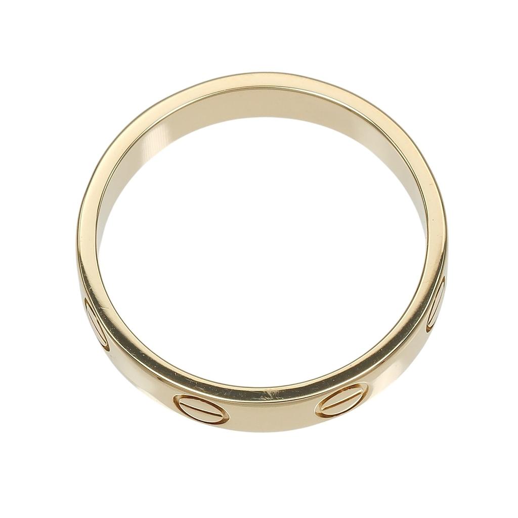 CARTIER Love Small Model Ring K18 yellow gold #5.4(US Size) 2.78g Women Used