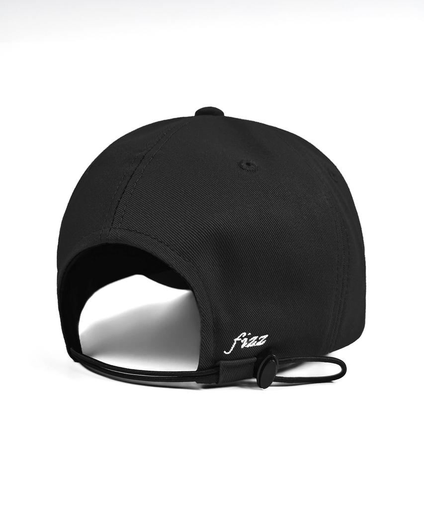 Nyuteib Soda String Oversized Ball Cap - Black