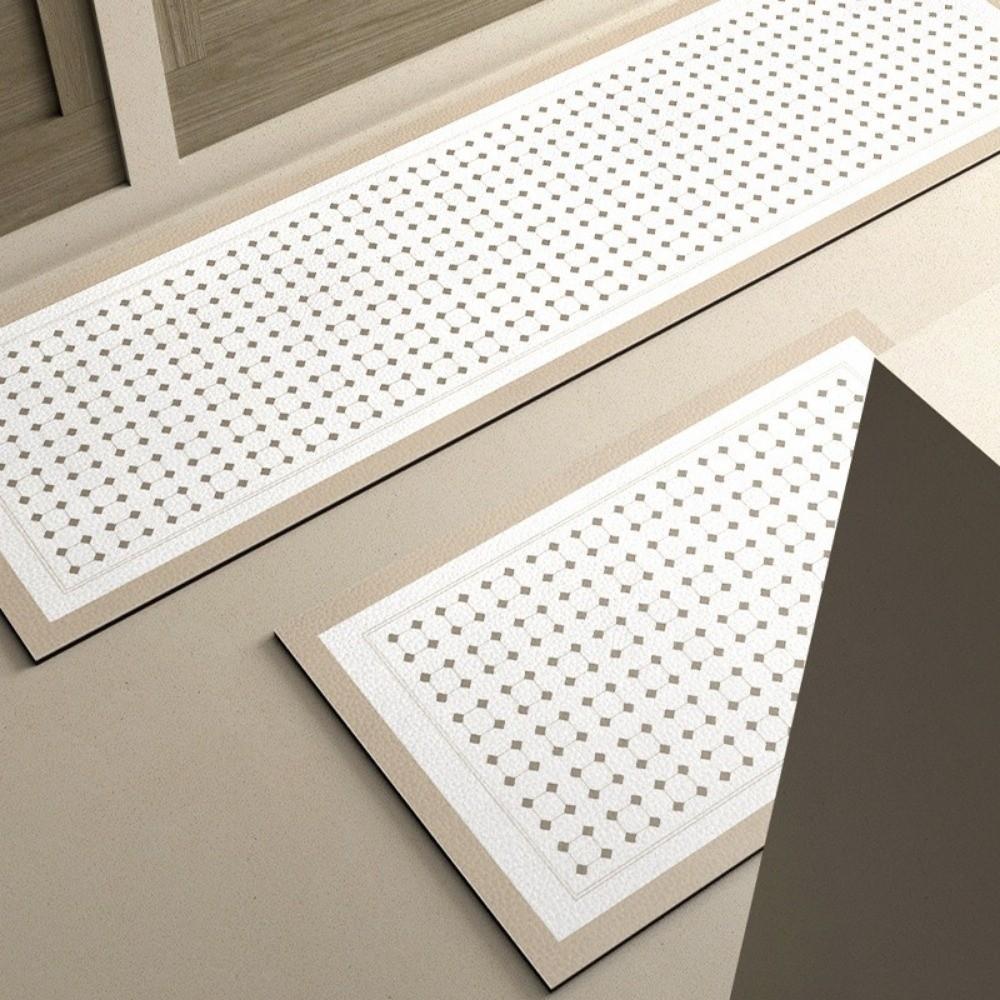2Pcs/Set Durable Bathroom Mat Non-Slip Long Floor Mat Long Rug Long Strip Carpet  Home Decoration
