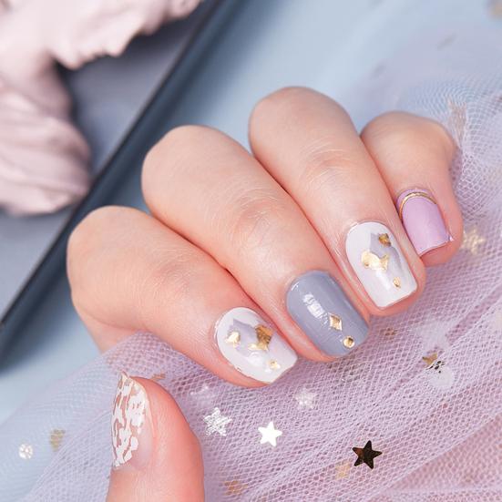 1 Set Nail Sticker Removable Ultra-Thin Non-Irritation Bubble Free Exquisite Pattern Decorative Resin Ink Nail Sticker