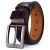 Men's Retro Pin Buckle Leather Belt - Genuine Cowhide, Plus Size