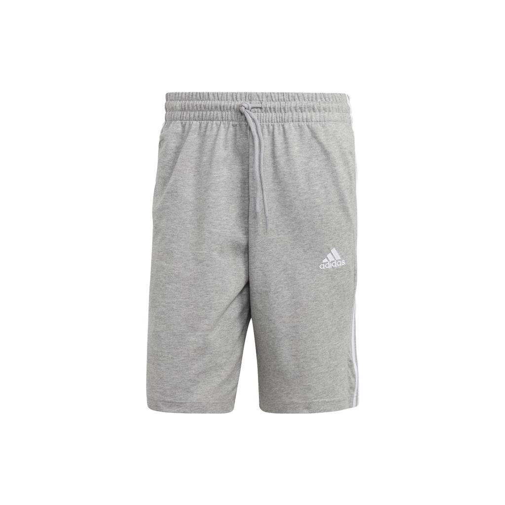 Adidas Essentials Single Jersey 3-Stripes Shorts Men Shorts Gray IC9384