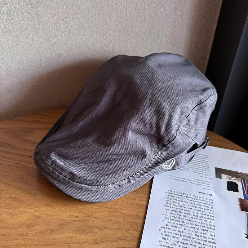 Front and back wearing beret street men and women literary and retro forward hat casual versatile painter hat short brim cap