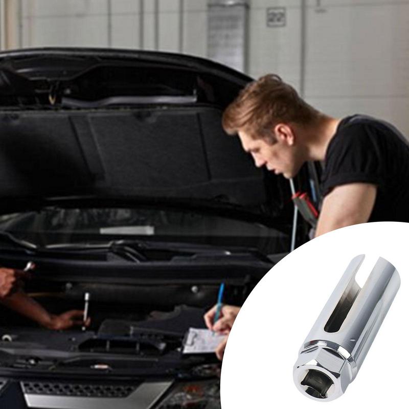 Sauerstoffsensorschlüssel, 22 mm, Werkzeug zum Entfernen des Autosensors zur Autoreparatur für eine 1/2-Zoll-Antriebsratsche oder einen Unterbrecherhebel, Autozubehör