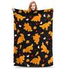 Dinosaur chicken nuggets blanket gift soft comfortable flannel bedding blanket sofa office camping blanket