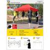 Retractable Four-Legged Canopy Tent: Sunshade & Rainproof Folding Umbrella for Outdoor Use.