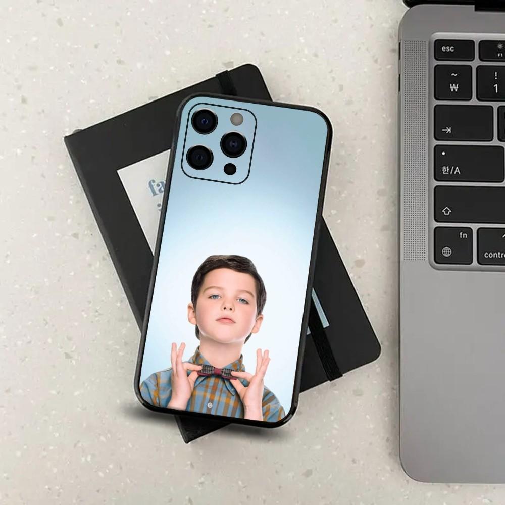

Cute B-Boy Young S-Sheldon TV Phone Case For Apple iPhone 15,14,13,12,11,Pro,X,XS,Max,XR,Plus,Mini Soft Black Cover iPhone12mini