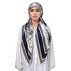 Elastic Printed Headband Cap Instant Scarf Woman Muslim Hijab Solid Satin Silk Hat Lady Fashion Instant Scarf Islamic Turban
