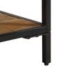 Nightstand Brown 40 x 35 x 50 cm Solid Mango Wood and Metal