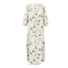 Dresses For Womens Vintage Print Tunic Waisted Midi Dress Summer Casual  3/4 Sleeve Dress