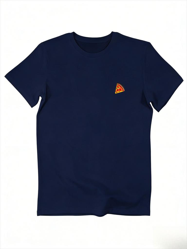 Pizza Street Fashion Clothing Pattern Trend Printing Summer Luxury Brand Cotton Mens and Womens TShirts Short Sleeves