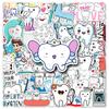 50 Sheets Protect Teeth Cartoon Stickers For Kids Students Graffiti Laptop Stationery Luggage Cute Sticker Dental Clinic Gifts