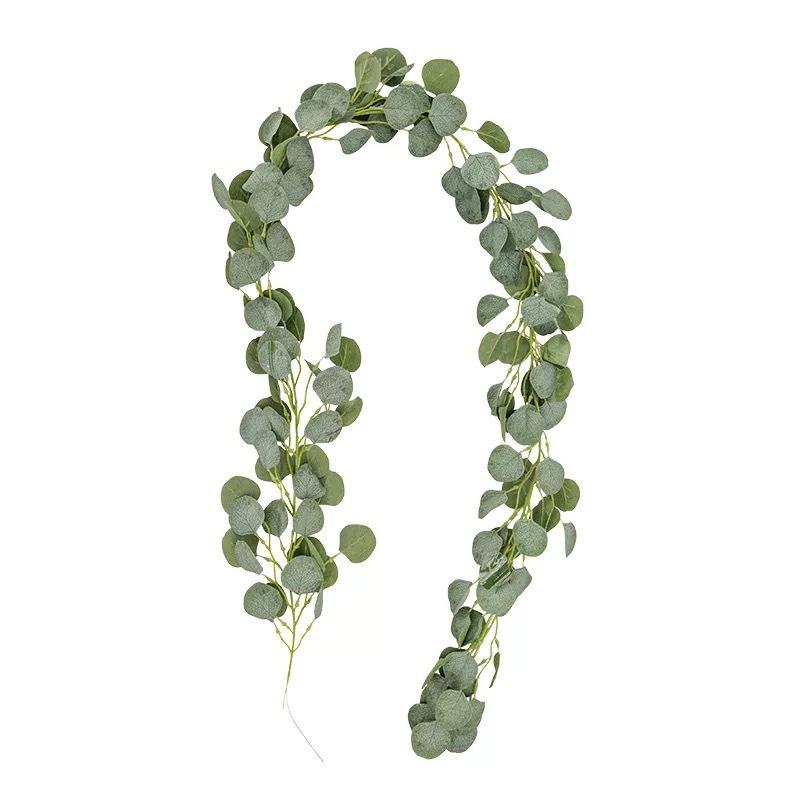 

1/3pcs 200CM Artificial Plants Fake Green Eucalyptus Leaves Lvy Vine Home Room Wedding Garden Christmas Party Decor Diy Hanging 1pc зелёный