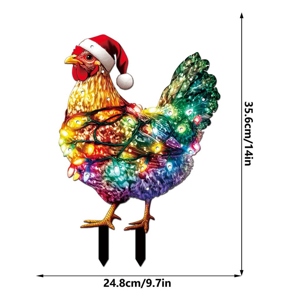 Christmas Decoration Christmas Yard Decor 2 Pieces Holiday Garden Decorations All-in-one Decoration Kit Complete Holiday Set