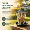 Large Capacity Garden Bird Food Tray 3-Compartment Hummingbird Feeder  Backyard