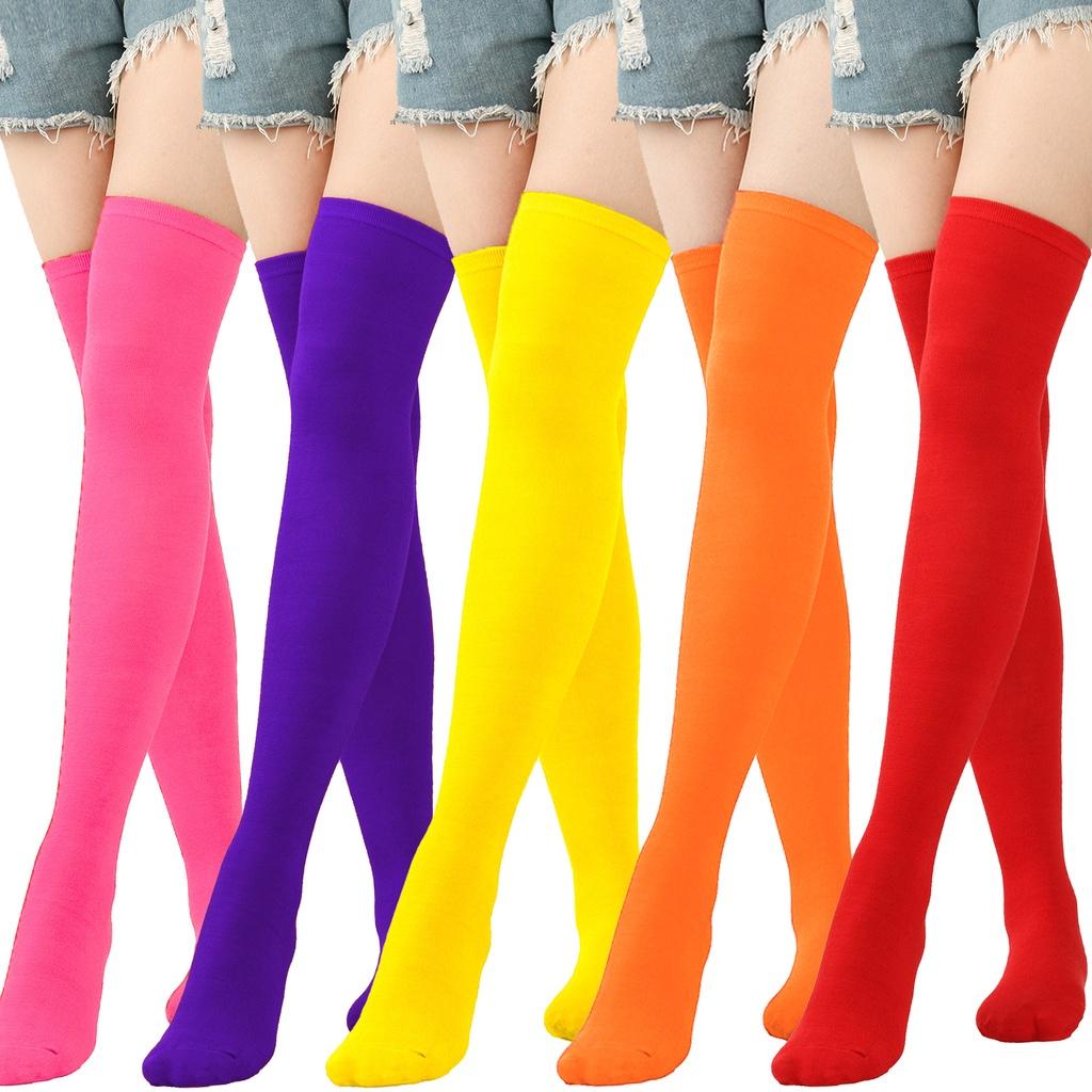 Solid And Patterned Long Socks High-quality Polyester Material Suitable For All Genders One Size Fits All