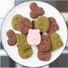 6Pcs/Set DIY Cartoon Biscuit Mould Christmas Cookie Cutters 3D Cartoon Cookie Stamp Plastic Baking Mould