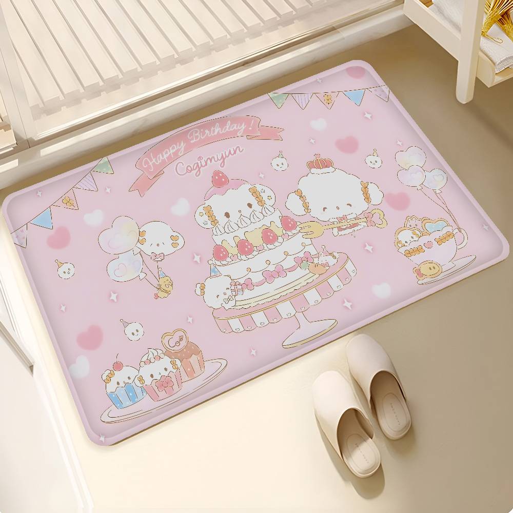 C-cogimyun Anime Entrance Door Mat Nordic Style Bedroom Living Room Doormat Home Balcony Anti-Slip Modern Home Decor
