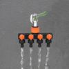 4 Independent Switches Garden Hose Splitter Robust Valve Flexible Hose Connection Hose Connector Splitter Heavy Duty