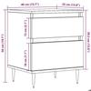 VidaXL Tables de chevet 2 pcs chêne artisanal 40x35x50 cm, meuble de chevet, table d'appoint, armoire de lit, armoire de 857399