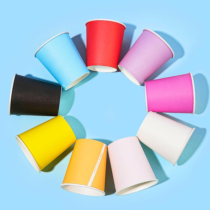 Thickened Disposable Colored Paper Cups for Kids' DIY Art & Crafts