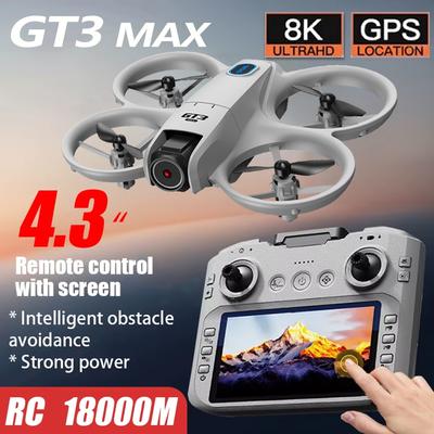 2026 New Hot GT3 Max Mini Drone 8K HD Camera WiFi Foldable Micro Aircraft Fixed Height Freestyle Quadcopter RC Helicopter Kids Toy