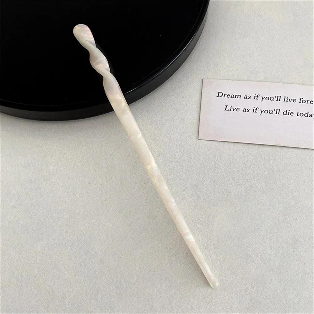 Chinese-Style Hair Sticks Vintage Acetate Resin Marbled Women Hairpins Headdress Headwear Wedding Jewelry Hair Accessories