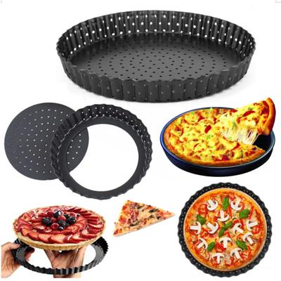 Perforated Cake Pan PIZZA Pan Non-Stick Fruit Pie Cake Molds Baking Pan Bottom Baking Tray Bakeware Tools