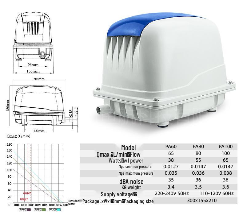 20-Year Old Brand High-Power Fish Tank and Marine Tank Oxygen Pump