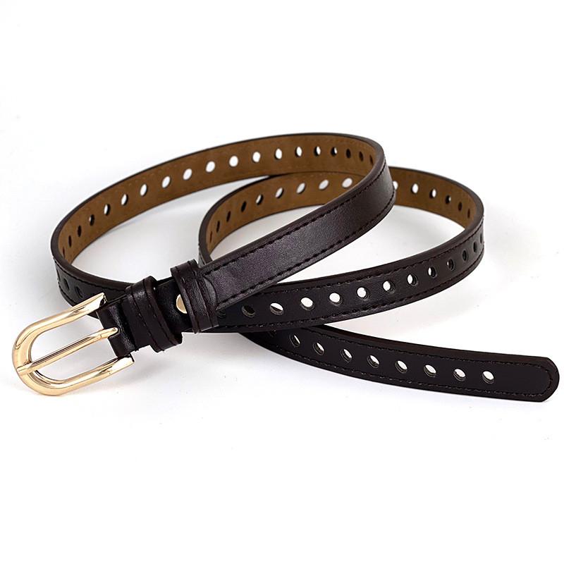 Leather Belt Vintage Women Versatile Decorative Waistband Casual Jeans Strap