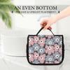 Floral Toiletry Pouch with Hanging Hook for Toiletries and Travel Small Item Perfect for Business and Outdoor Cute and Stylish Character Design
