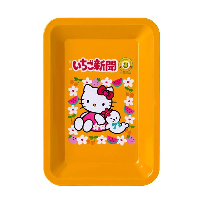 Sanrio Hello Kitty Pen Tray (Strawberry News Design) Orange Japan NEW