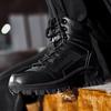 Men's Winter Thickness Shoes Lace Up High Top Boots Fashion Motorcycle Men Ankle Boots