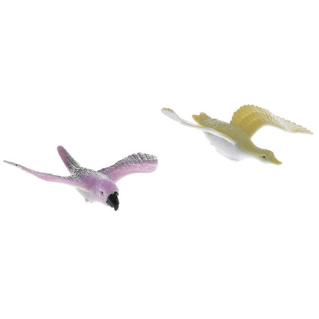 2-4pack Pack of 12 Plastic Flying Birds Animal Figures Kids Toys Collectible
