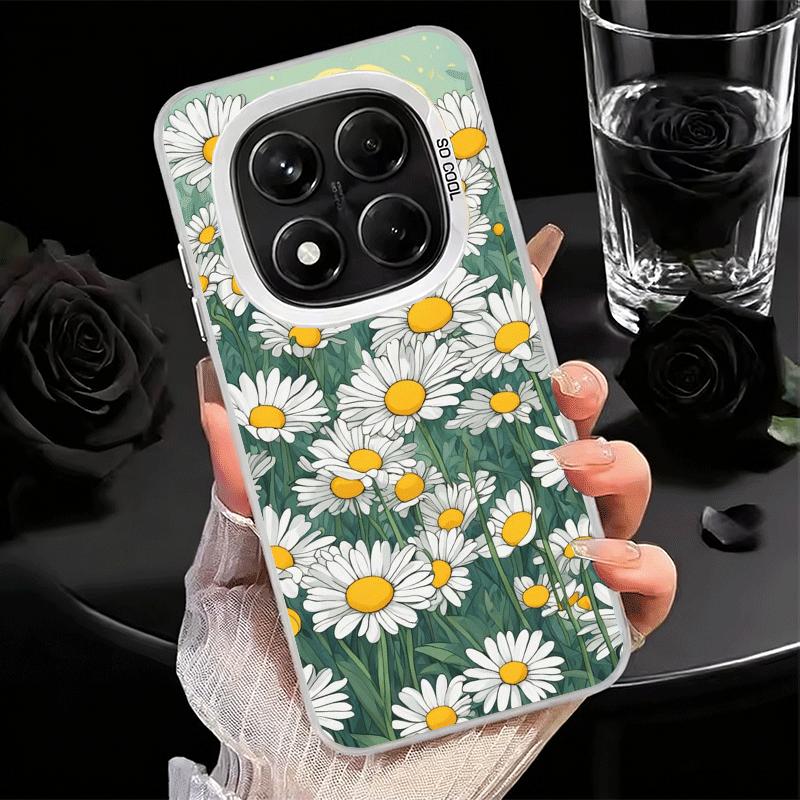 Daisy Flowers Aesthetics Soft Phone Case for Xiaomi Redmi Note 13 14 15 Pro Plus 12S 12 11S 11 11T 10S 10 Shockproof Cover Back