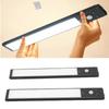 2pcs Under Cabinet Lights Re able LED Motion Sensor Lights Indoor Magnetic Closet Lamps for Kitchen Stick On 3 Color