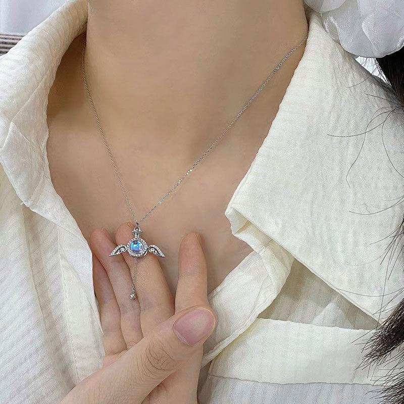 Wings Tassel Necklace, Sweet and Cute Angel Wings, Neck Decoration, Niche Design, New Style for Women