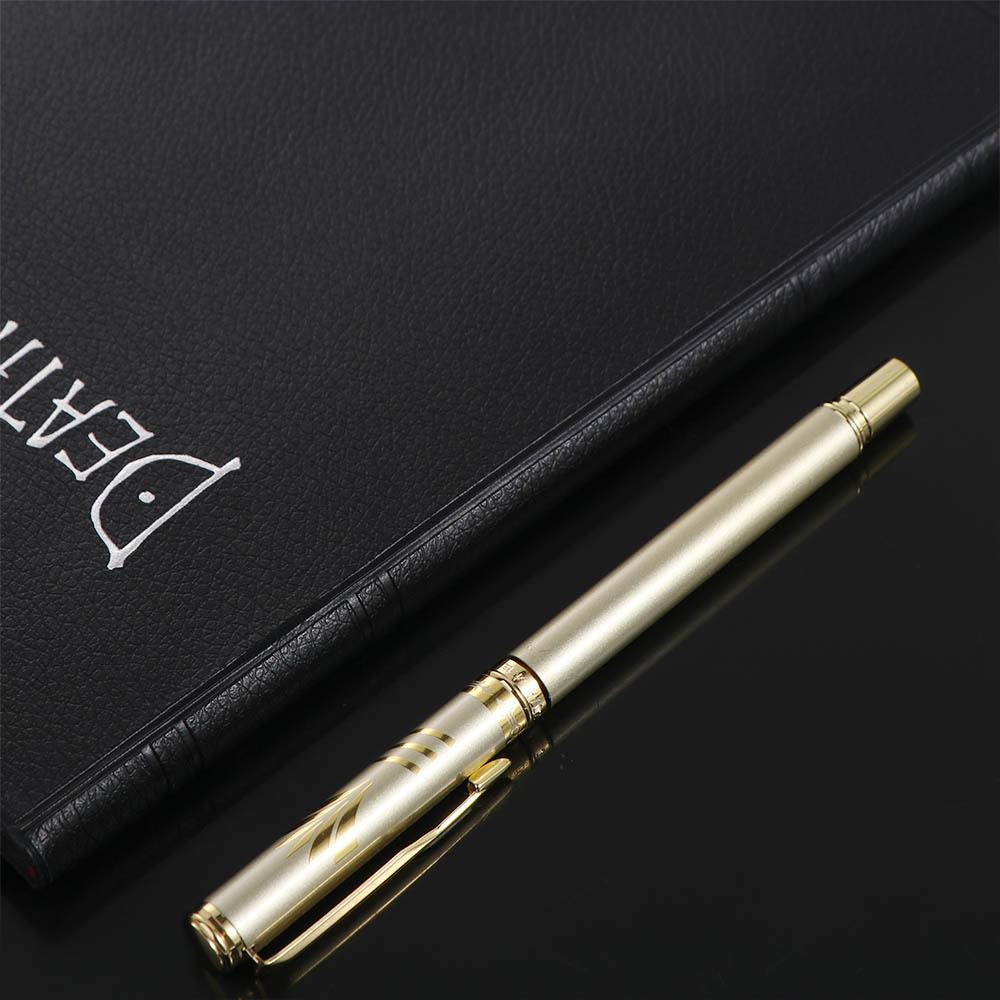 Metal Metal Business Signing Pen Stationery Ballpoint Pen Golden Rollerball Ballpoint Pen  Students