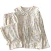 Super Cute Chef Cake Lace Doll Collar Pajamas Women'S Spring And Autumn New Cloud Cotton Long-Sleeved Loungewear Set