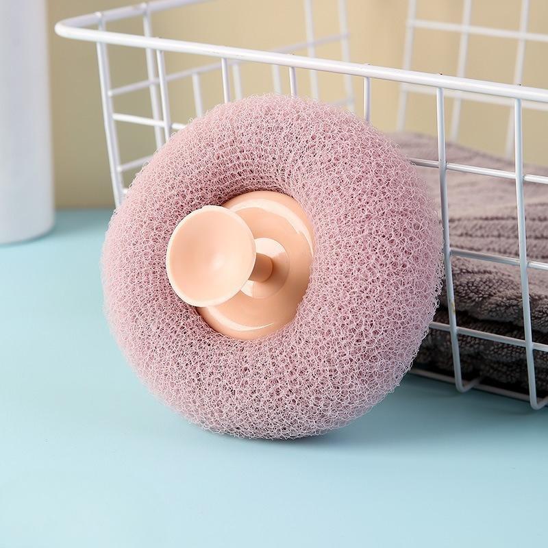 The Bath Ball with Suction Cup Is A Perfect Tool for Scrubbing Mud. It Exfoliates Gently and Does Not Spread. It Is A Hanging Type for Bath Flowers