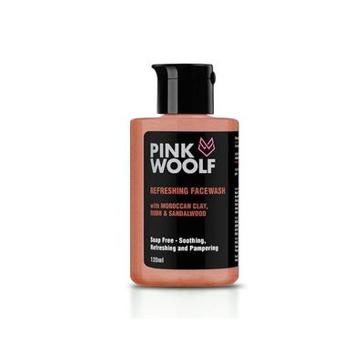 Pink Woolf Refreshing Face Wash | Moroccan Clay, Oudh & Sandalwood For A Deep Clean & Rejuvenated Skin | 120ml (Pack Of 1)