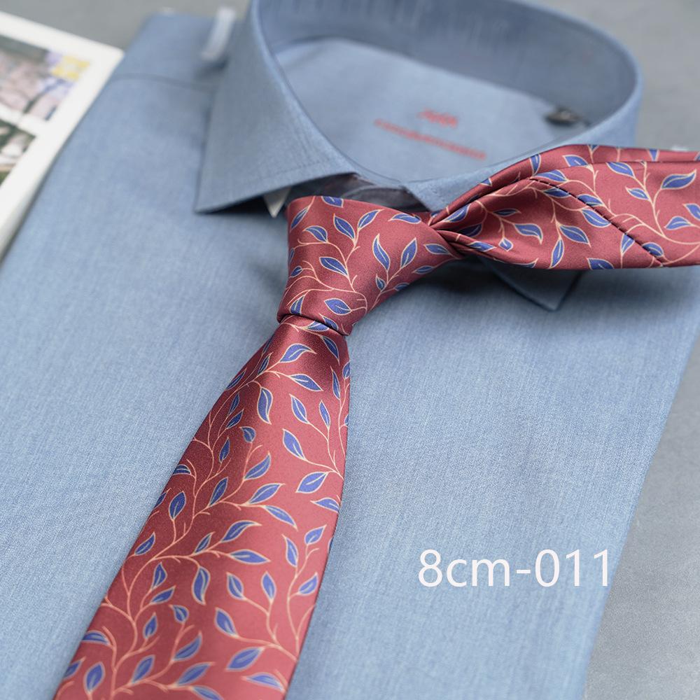 Vintage Casual Floral Print 8Cm Wide Version Hand Tie Daily Suit Accessories