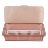 Cosmetic Storage Organizer Visible Transparent Portable Dustproof Cover PC Material Makeup Storage Bin for Home Office