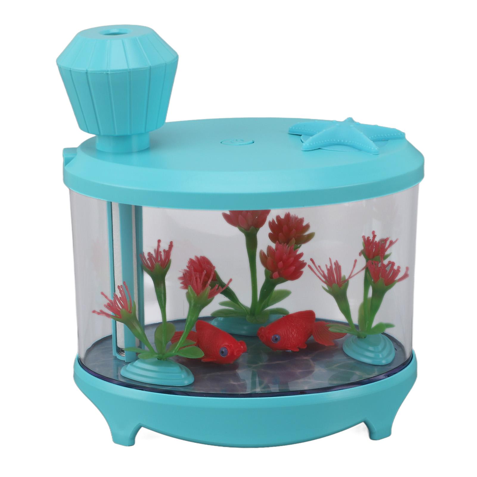 

Micro Landscape Humidifier Fish Tank Modeling Ultra Sound USB Low Noise Essential Oil Aromatherapy Humidifier for Car синій