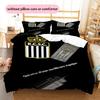 Sporting Charleroi Pattern Bedding Home Decoration Birthday Gift ( 1 Duvet Cover + 2 Pillowcase, Without Core),fan Merchandise.