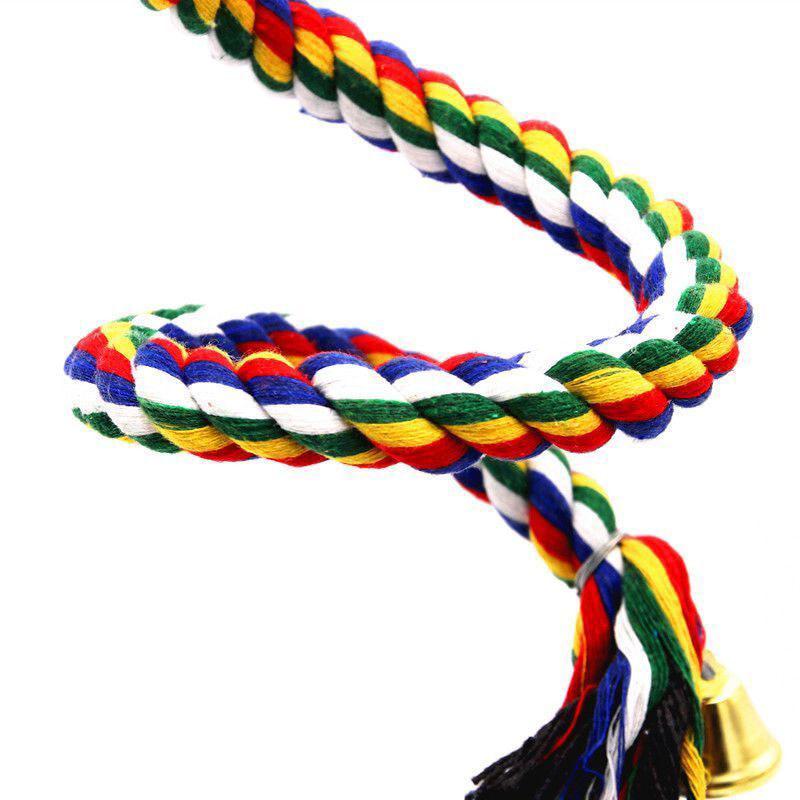 Parrot Toy Rope Braided Pet Parrot Chew Rope Bird Cage Toy Pet Birds Training Accessories