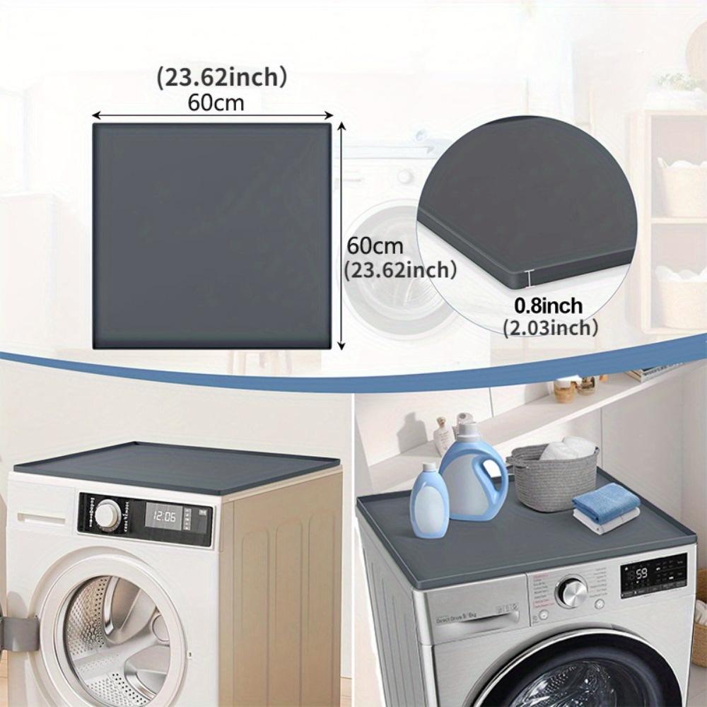 1Pc 60cm Silicone Washer and Dryer Top Protective Pad Storage Storage Pad Roller Waterproof Dust Cover Scratch Resistant